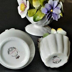 Bone china Flower ornaments